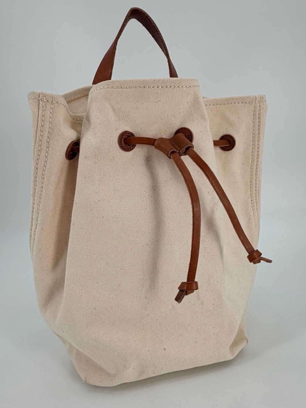 Madewell Somerset Canvas Y2K Bucket Style Backpack Bag